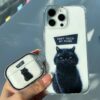 قاب گوشی آیفون گربه  don’t touch