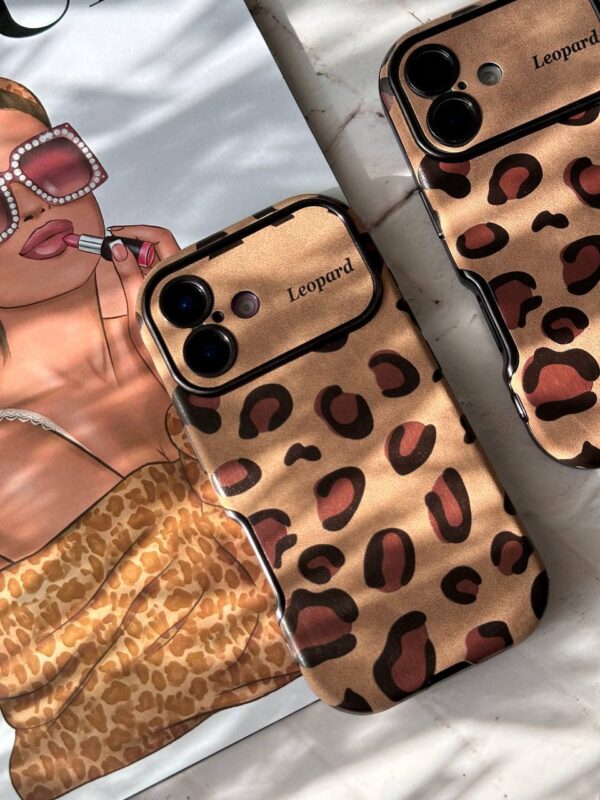 قاب گوشی آیفون Leopard مخملی - Image 6