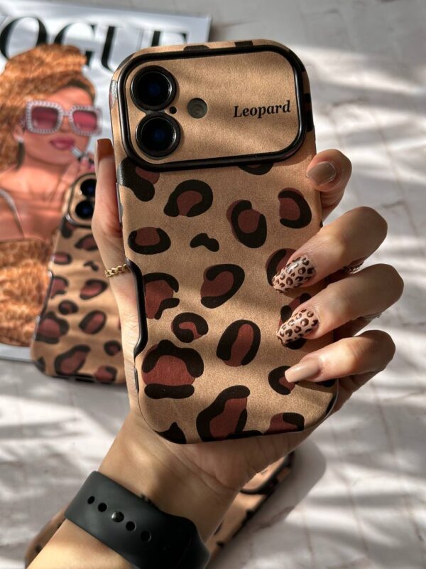قاب گوشی آیفون Leopard مخملی - Image 7