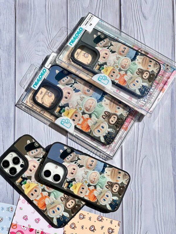 قاب گوشی آیفون آینه ای Labubu Mirror Case لوگو اصلی CS Series