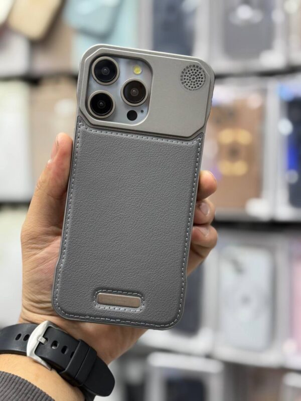 قاب ایفون چرمی آلومینیوم Super Alum Leather - Image 2