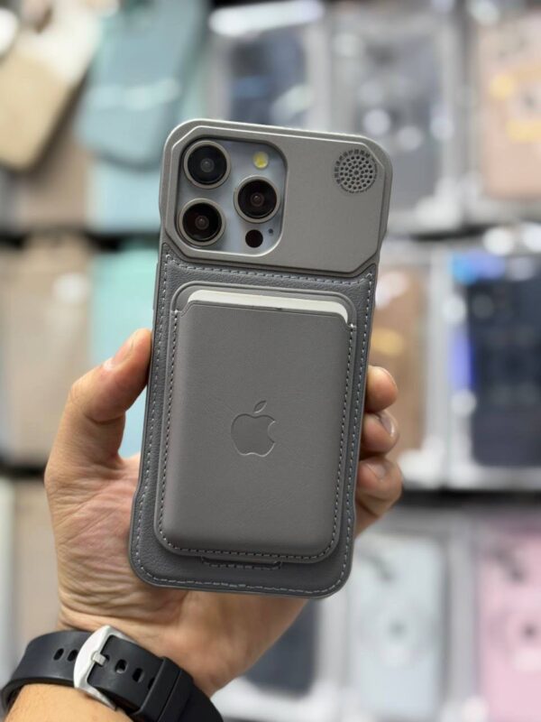 قاب ایفون چرمی آلومینیوم Super Alum Leather - Image 3