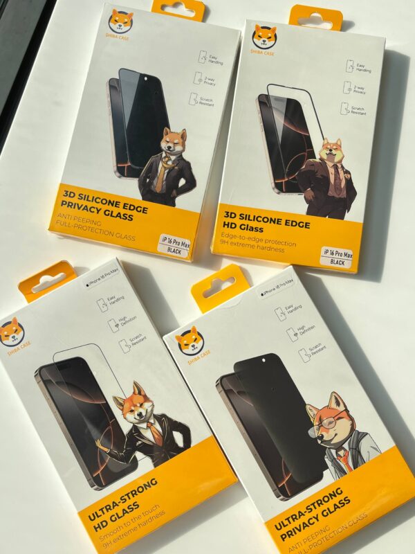 محافظ صفحه گلس گوشی آیفون اورجینال شیبا VIP Shiba Glass - Image 3