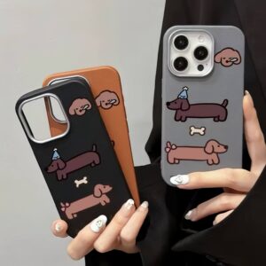 قاب ایفون Dachshund dog چرمی