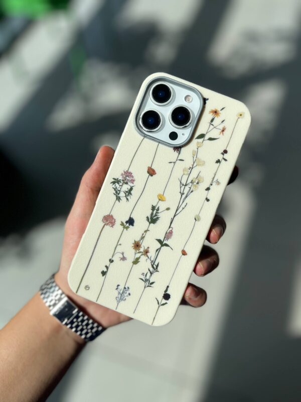 قاب ایفون masa flower چرمی - Image 2