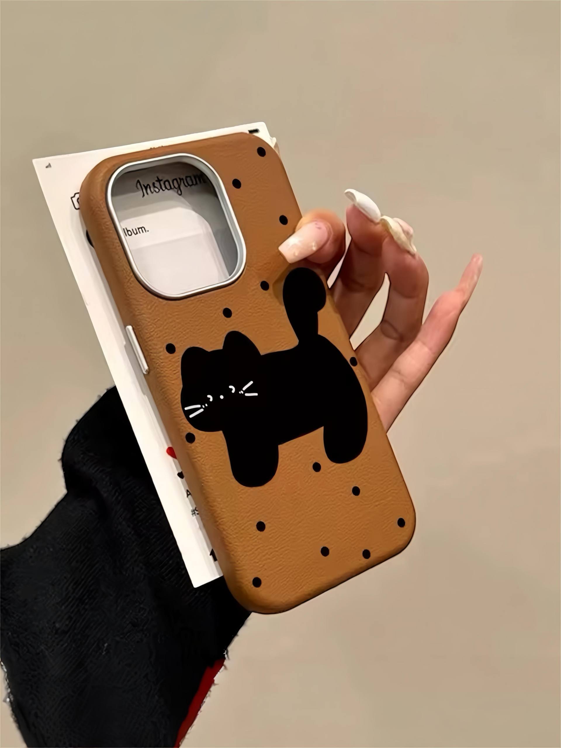 قاب اندروید DOT CAT چرمی