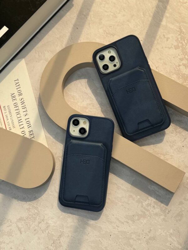 قاب ایفون  چرمی جاکارتی برند HDD - Image 3