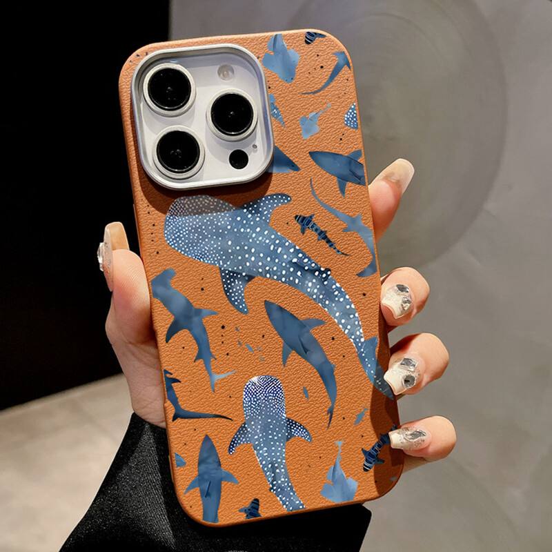 قاب ایفون  Sharks  چرمی - Image 4
