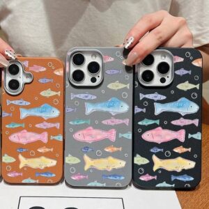 قاب اندروید چرمی COLORFUL FISHES