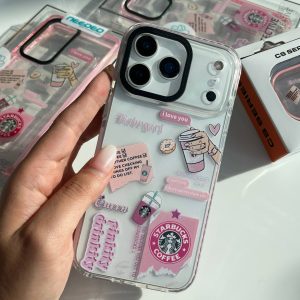 قاب ایفون  PINK STARBUCKS
